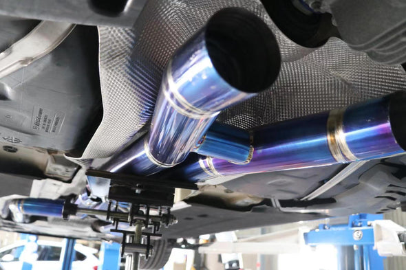 Aggressive Sporty Sound Valved Exhaust Catback Muffler For BMW M8 F93 Gran Coupe 2019+ 4.4L  Set include:  Center pipes Muffler with valves The valve control unit and remote controller Material: Stainless steel  Production time: 10 days  NOTE: Professional installation is required.