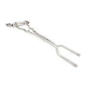 Aggressive Sporty Sound Valved Exhaust Catback Muffler For BMW M8 F93 Gran Coupe 2019+ 4.4L  Set include:  Center pipes Muffler with valves The valve control unit and remote controller Material: Stainless steel  Production time: 10 days  NOTE: Professional installation is required.
