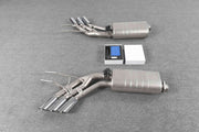 Forza Performance Aggressive sporty sound VALVED EXHAUST CATBACK MUFFLER for Mercedes-Benz G-Class G500

Valved exhaust, meaning that has remote, controlled valves - allowing a switch between an aggressive loud sports sound and a sound that is closer to the OEM sound

Set includes:

Muffles with valves
Exhaust tips

Valve control box with remote control (you may also reuse your factory exhaust valve motors

Factory exhaust tips must be reused

Material: Stainless steel ( for an extra cost we can make titani