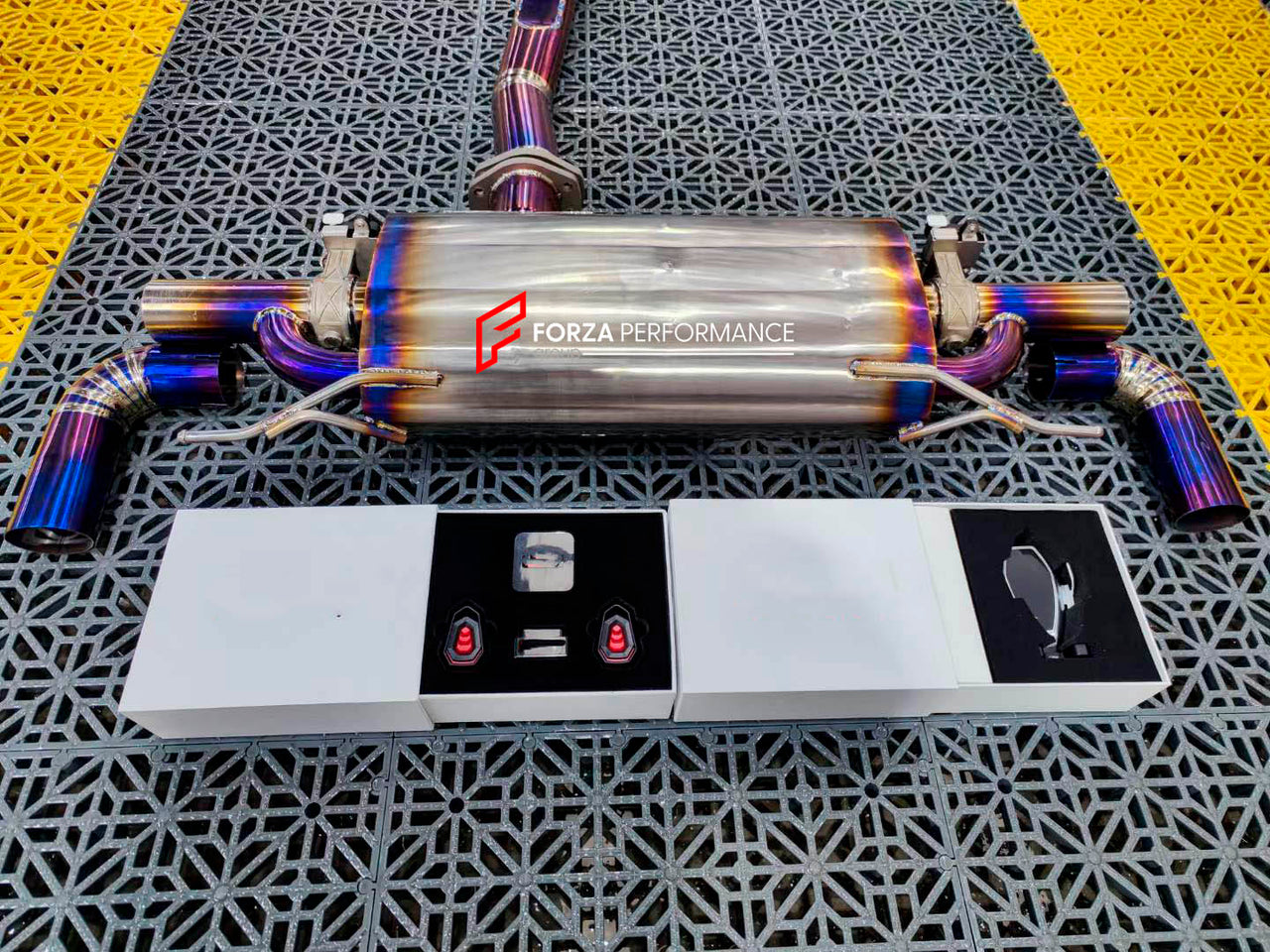 VALVED EXHAUST CATBACK MUFFLER for Mercedes-Benz GLC43 AMG