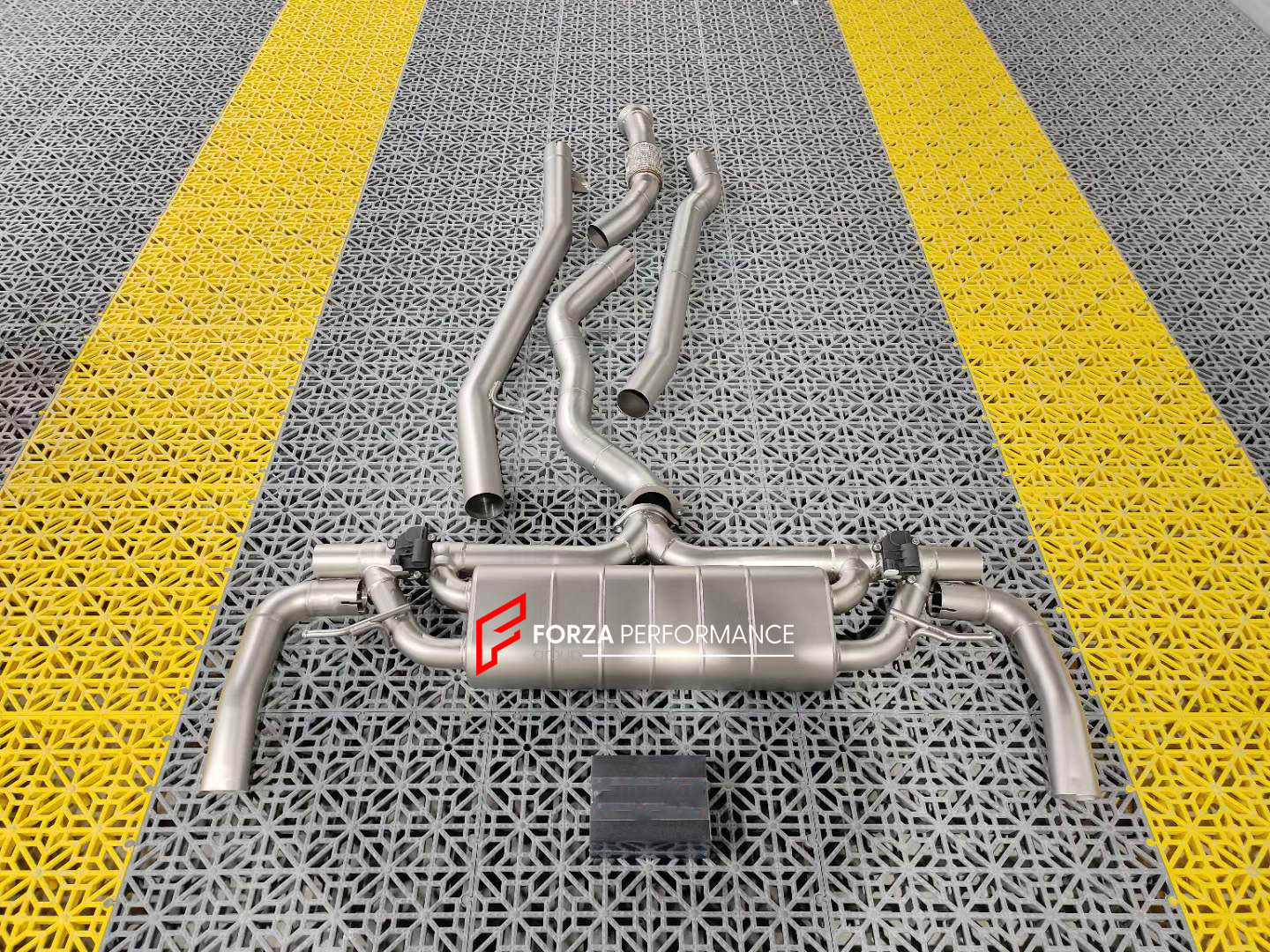 VALVED EXHAUST CATBACK MUFFLER for MERCEDES-BENZ GLS 450 3.0T  Set includes:  Center Pipes Exhaust tips Mufflers with valves