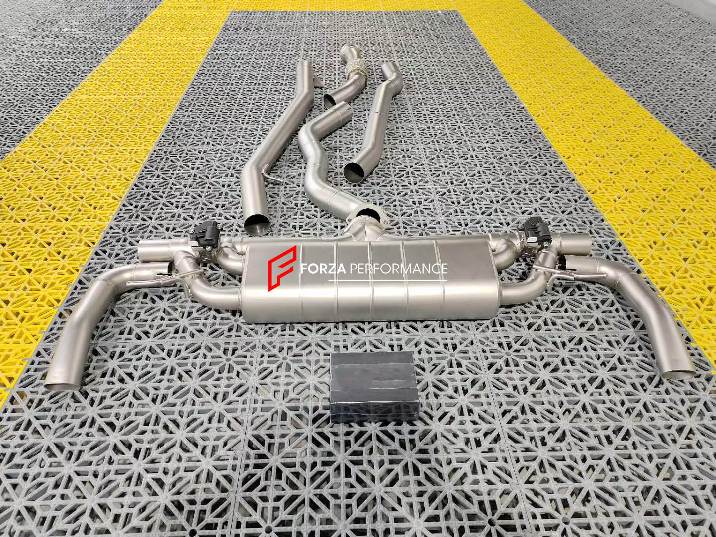 VALVED EXHAUST CATBACK MUFFLER for MERCEDES-BENZ GLS 450 3.0T  Set includes:  Center Pipes Exhaust tips Mufflers with valves