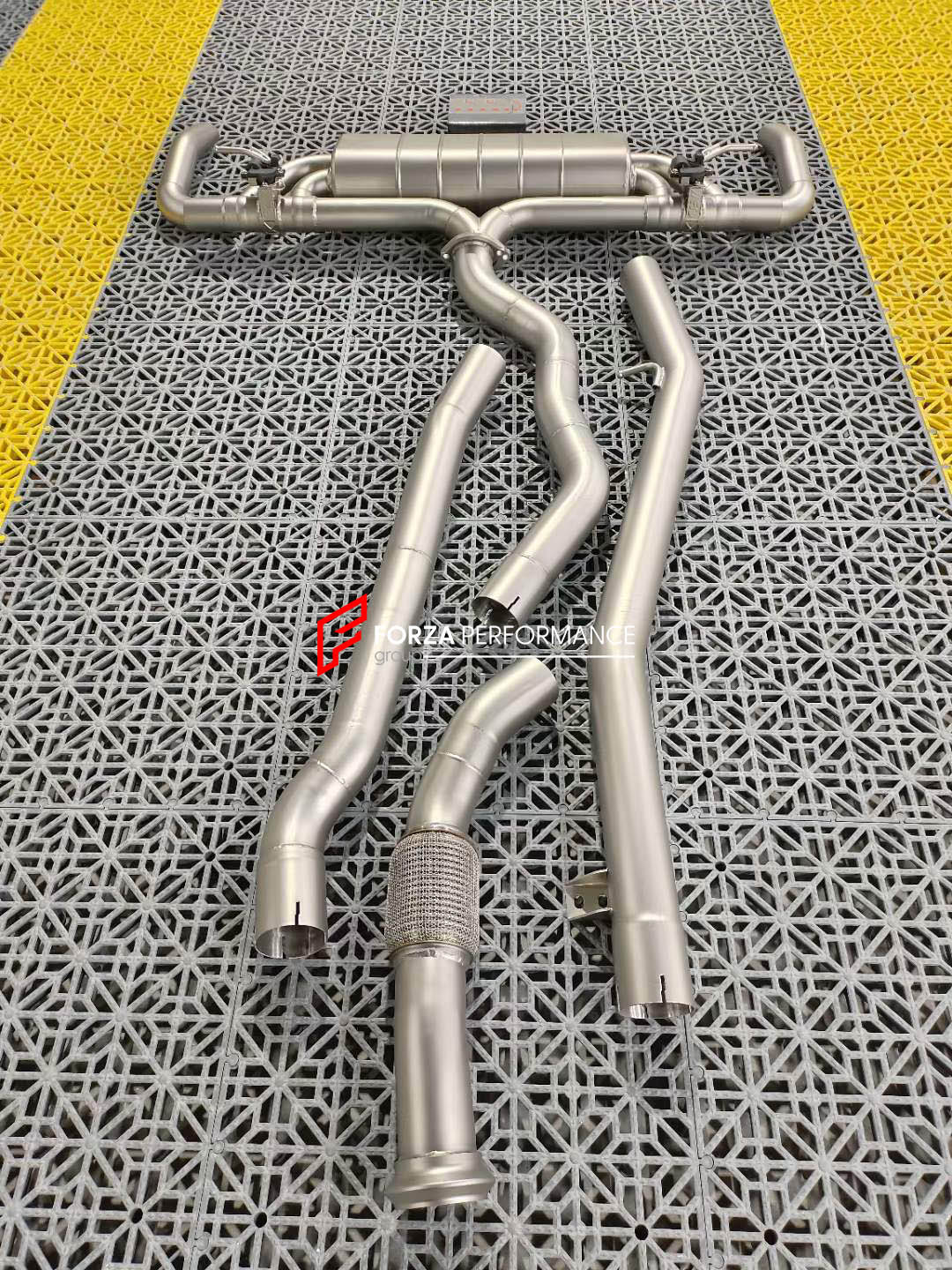 VALVED EXHAUST CATBACK MUFFLER for MERCEDES-BENZ GLS 450 3.0T  Set includes:  Center Pipes Exhaust tips Mufflers with valves