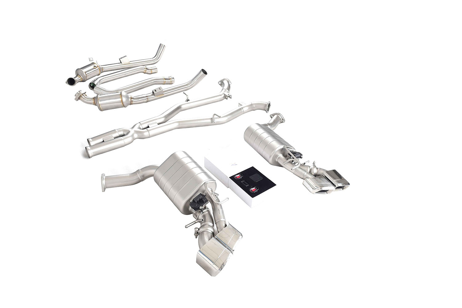 VALVED MUFFLER EXHAUST CATBACK for MERCEDES BENZ AMG CLS63 W218 FACELIFT 2015 - 2018