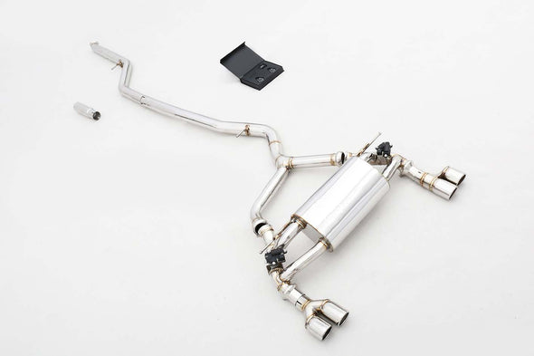 VALVED EXHAUST CATBACK MUFFLER for BMW 3 Series F30/F35 2.0T with MP design 2012+