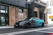 VR Style Wide Carbon Body Kit For BMW M2 F87 2016-2020  Set include:    Hood/Bonnet Front Bumper Rear Bumper Side Skirts Rear Fenders Fender Lines Doors Material: Fiberglass With Carbon, Fiberglass With Forged Carbon