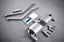 Aggressive sporty sound VALVED EXHAUST CATBACK MUFFLER  Center Pipes, Muffler with valves, a Valve control box with remote control, pair of mufflers, muffler, pair of mufflers with valves.  Stainless steel and titanium Aftermarket Performance Exhaust System for BMW F85 X5M 